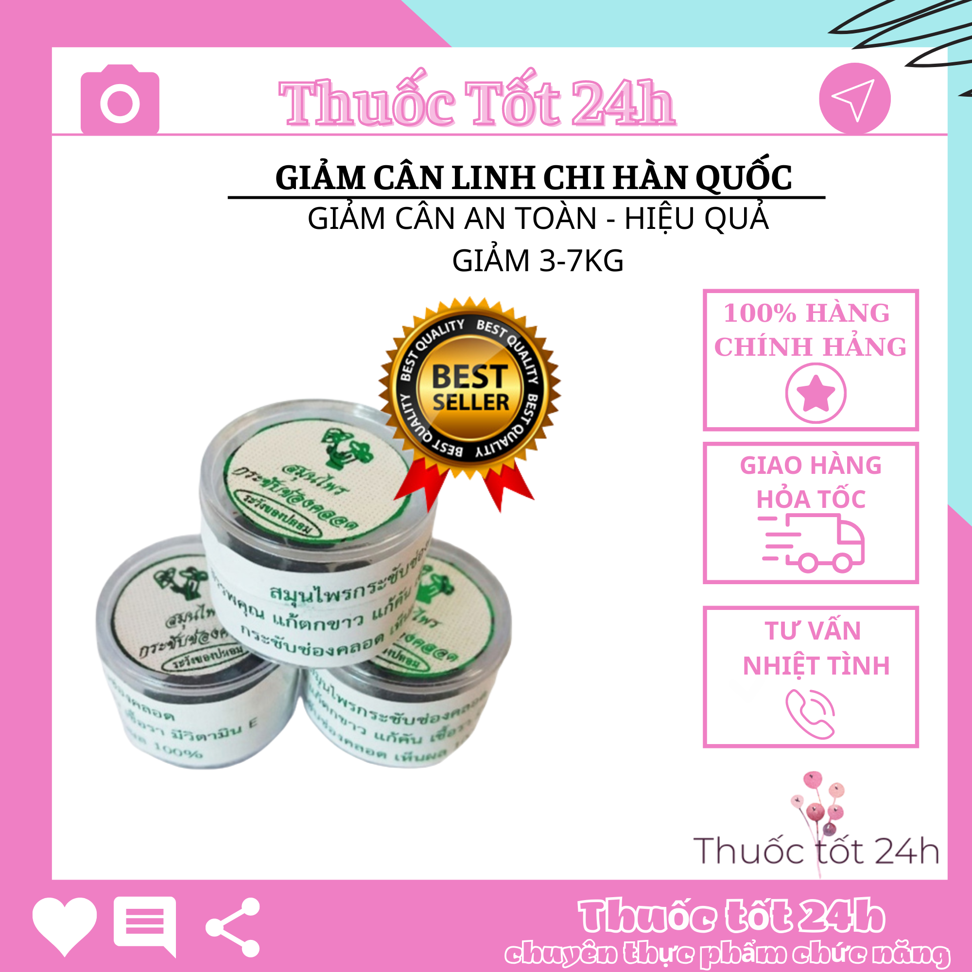 Viên Đặt Xe Khít Vùng Kín Thái Lan[Chính~Hãng]