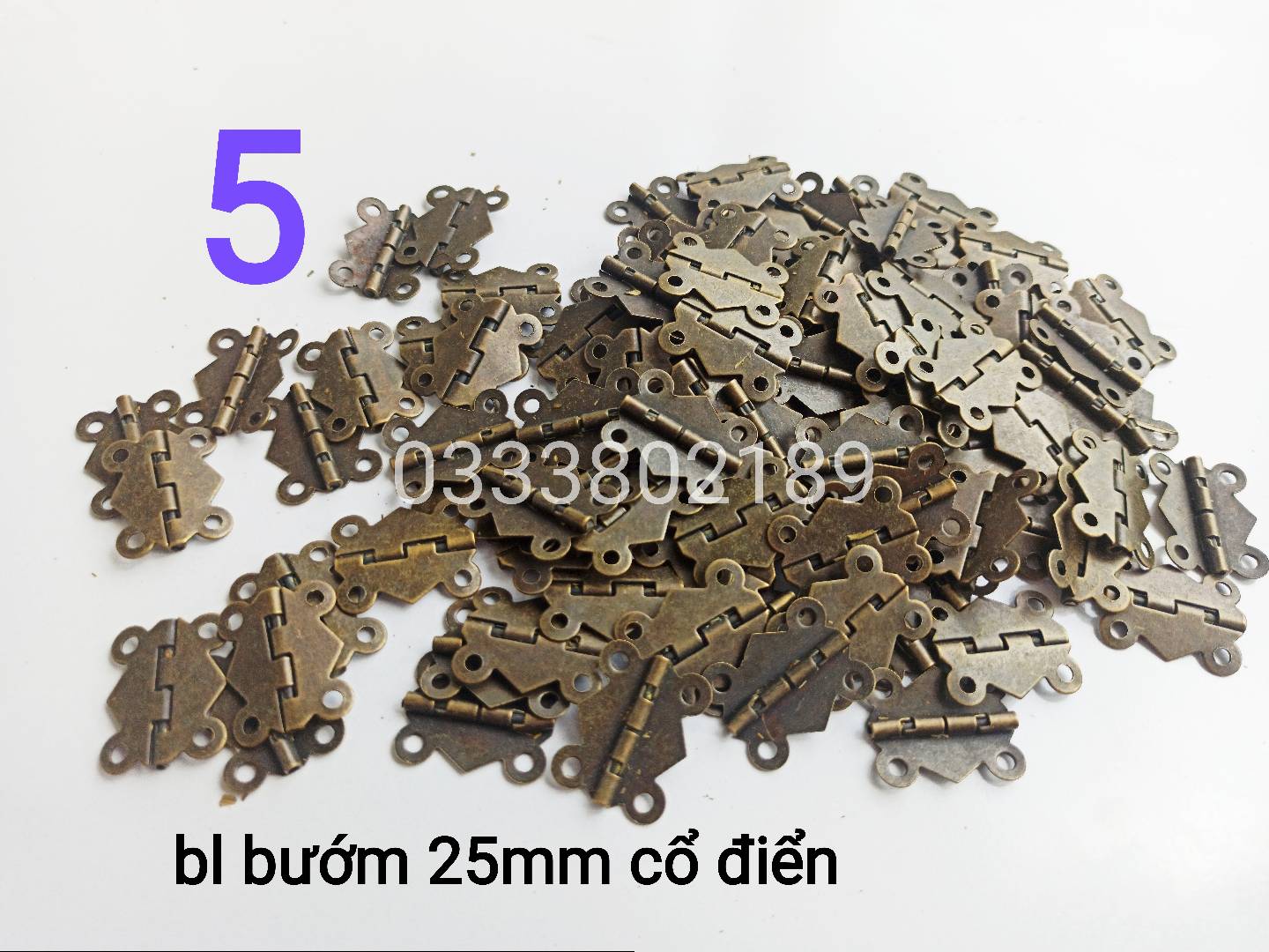 Bản lề mini (set 10 cái). Tặng kèm vít.