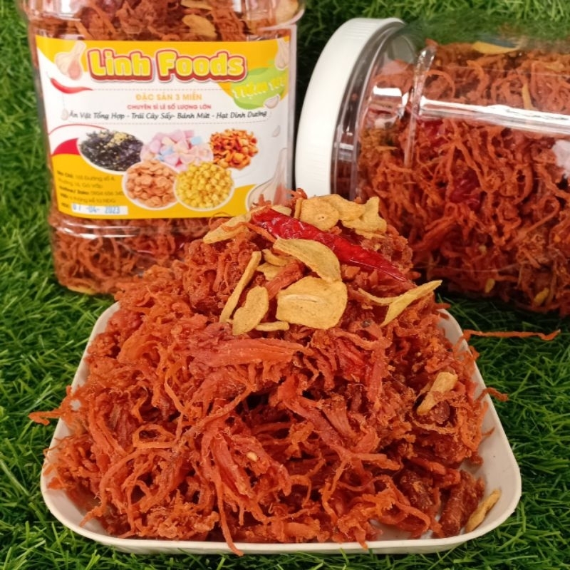 Khô Heo Cháy Tỏi - Khô Heo 500gr [HÌNH THẬT 100%]