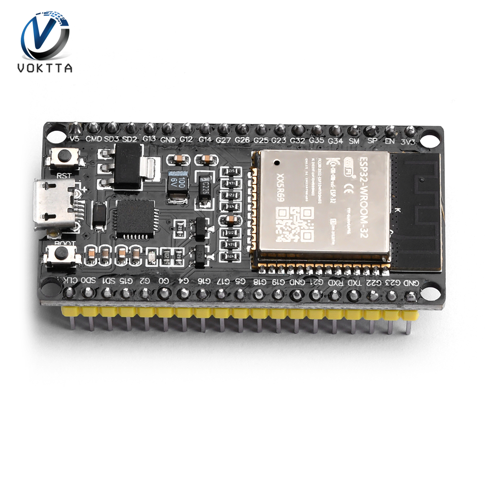 Voktta Esp32 bảng mạch phát triển Wifi Bluetooth Tiêu Thụ Điện Năng Cực Thấp Dual Core Wifi Nodemcu Bộ Vi Xử Lý ESP32-WROOM-32D