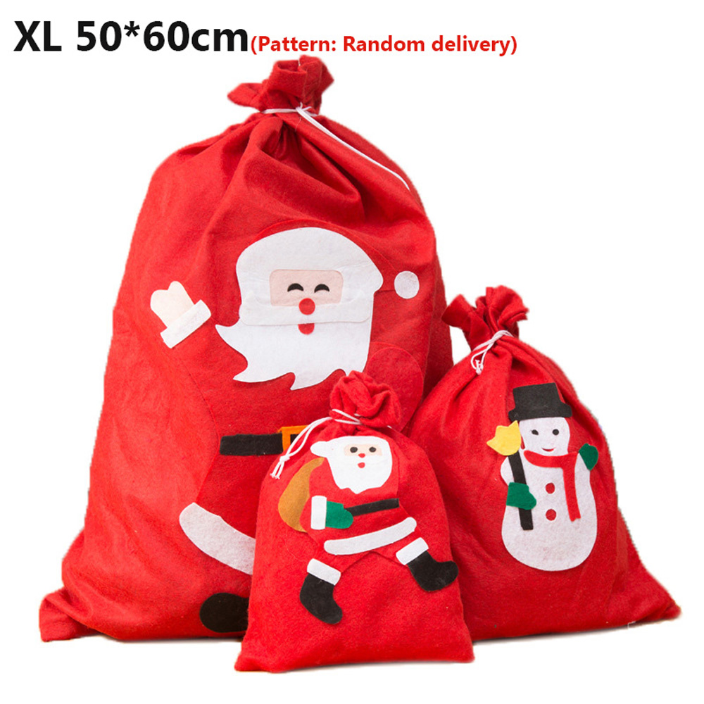 OLOPYN Sáng tạo Ông già Noen Đứa trẻ Cây thông noel Túi xách tay Túi Giáng sinh Trang trí Giáng sinh Túi kẹo Túi quà