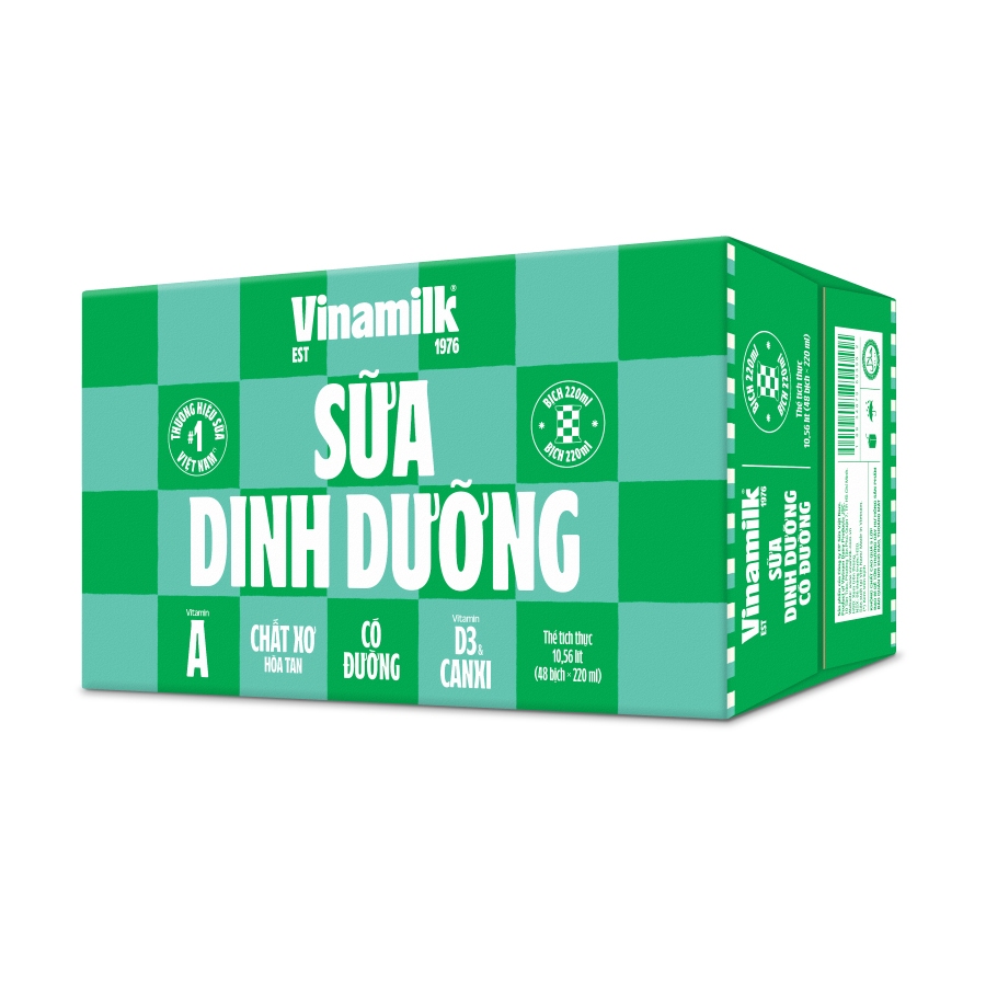 Thùng 48 bich sữa dinh dưỡng vinamilk 220ml