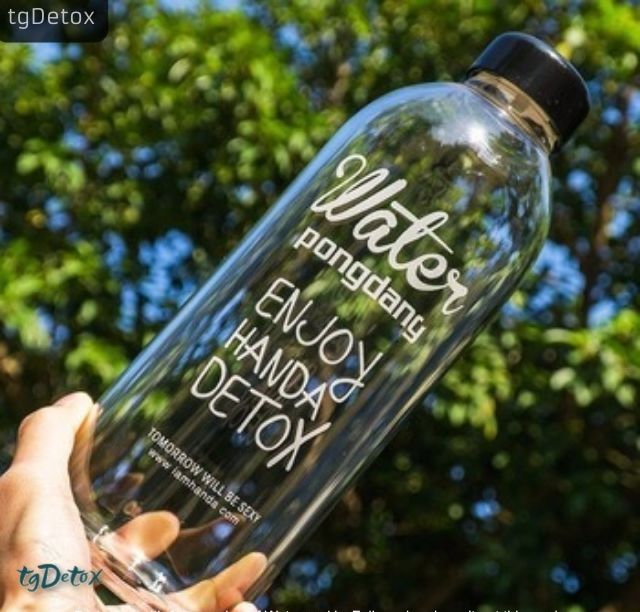 [Thủy tinh] Bình nước thủy tinh Pongdang detox 1lit