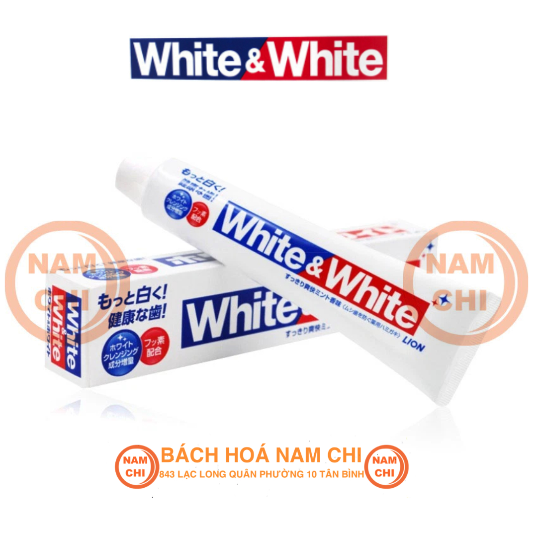 Kem đánh răng white&white tuýp 150g - nhật bản