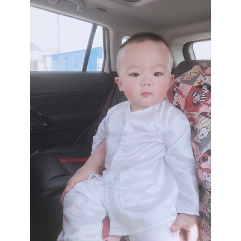 Bộ quần áo bà ba trẻ em bé trai bé gái ( ĐỦ SIZE- ảnh thật- chất lụa siêu mát nhiều màu sắc )