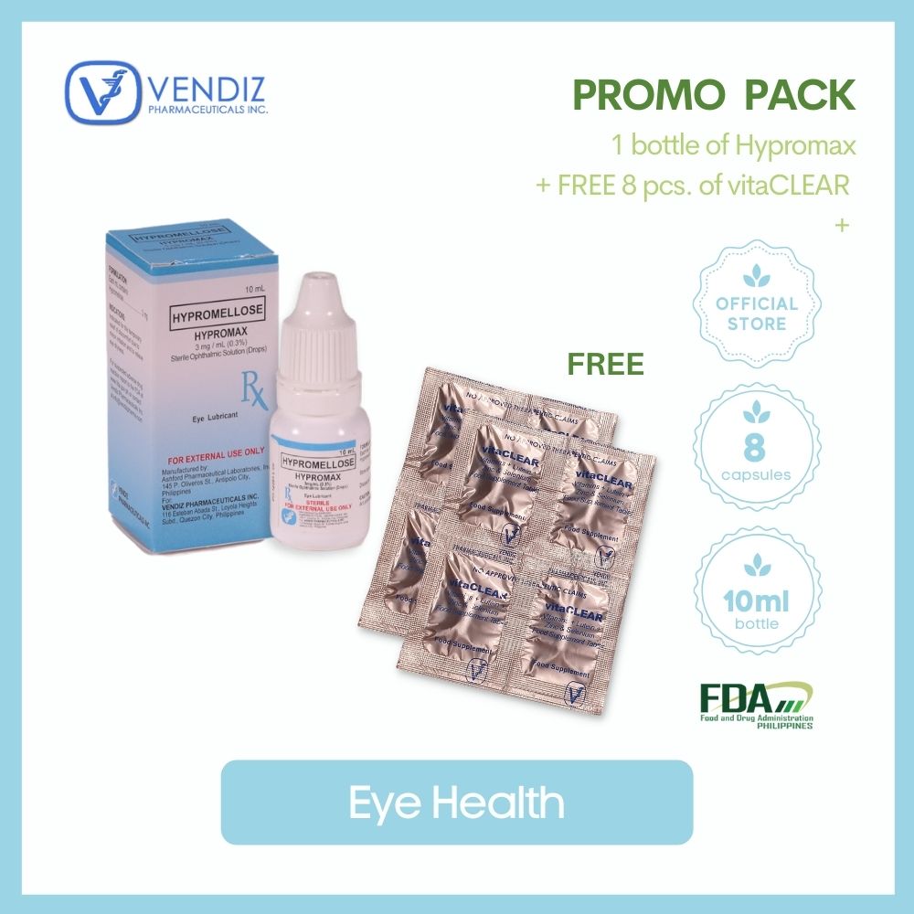 Vendiz Pharma Hypromax Eye Drops (Hypromellose) for dry, itchy and