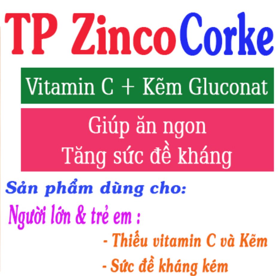 Tăng cường đề kháng TP zinco corke