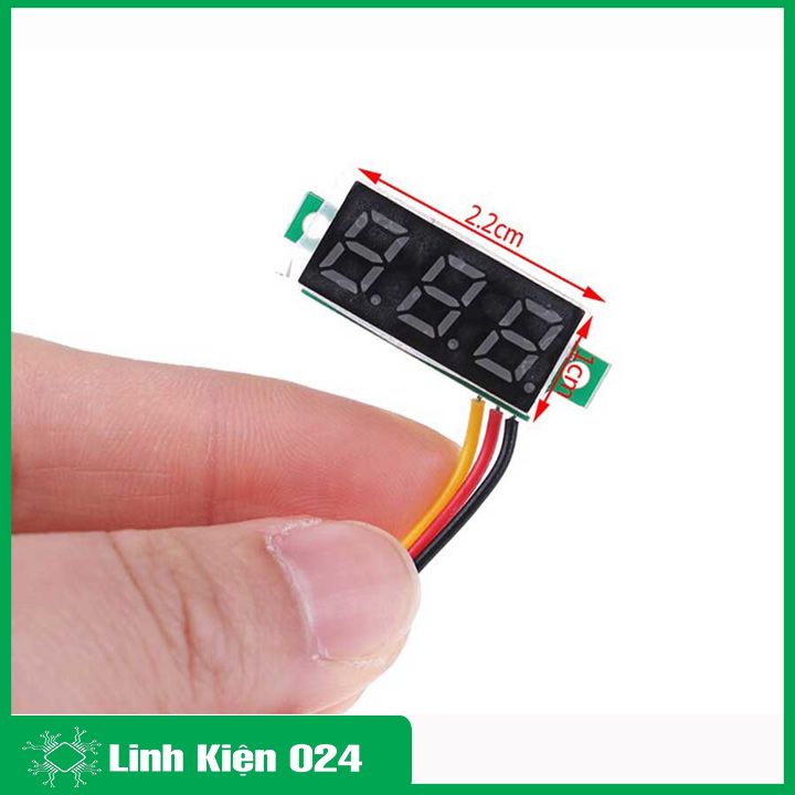 Vôn kế điện tử 0.28Inch dải đo điện áp 0-100VDC