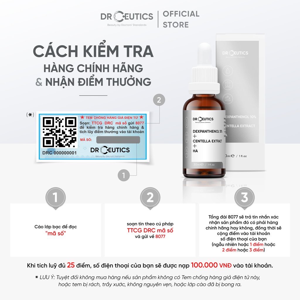 Tinh Chất Vitamin B5 Cấp Ẩm Và Phục Hồi Da DrCeutics 30ml