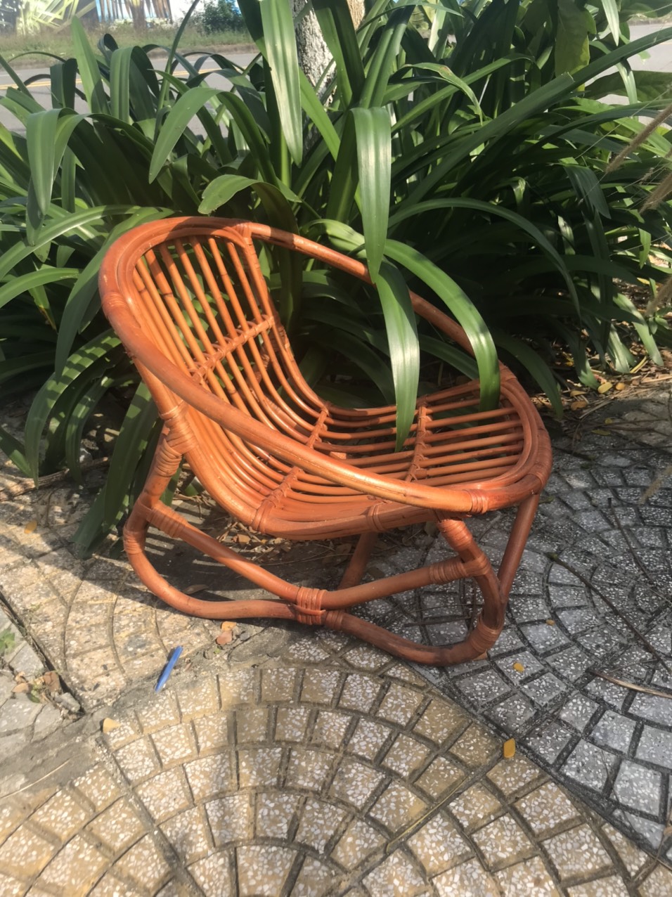 Rattan kids chair for relaxing time