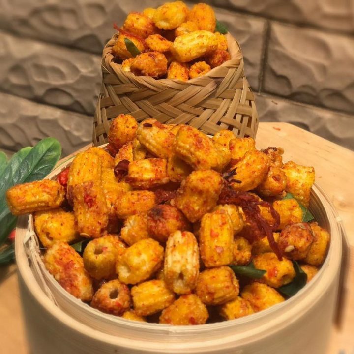 Nui sấy lắc khô bò lá chanh