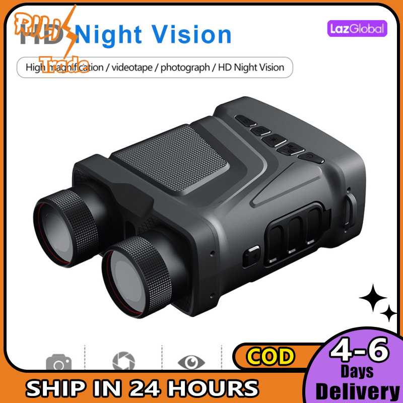 🎉100%authentic🎉R12 5x Digital Zoom Infrared Night Vision Binocular Telescope 1080p 300m Night Vision Device For Outdoor Camping