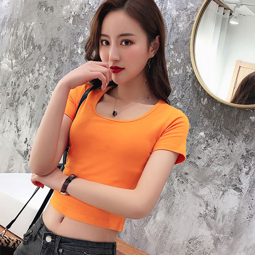Áo Thun Nữ Croptop Form Body Thời Trang