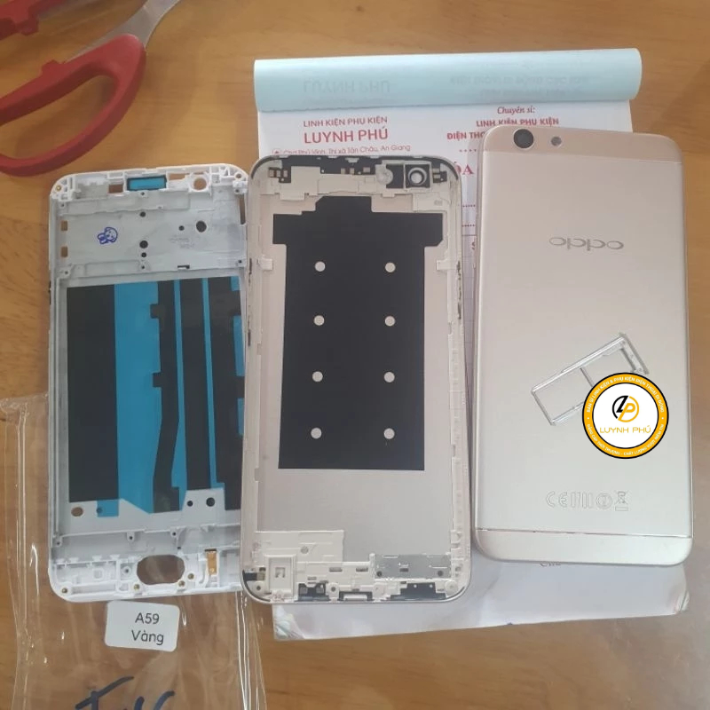 Vỏ oppo F1s A59 có khay sim khung sườn