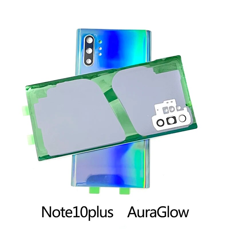 Original for suitable for samsung galaxy note 10 n970 n970f note10+ plus n975 n975f back cover glass case battery door housing rear lid +logo