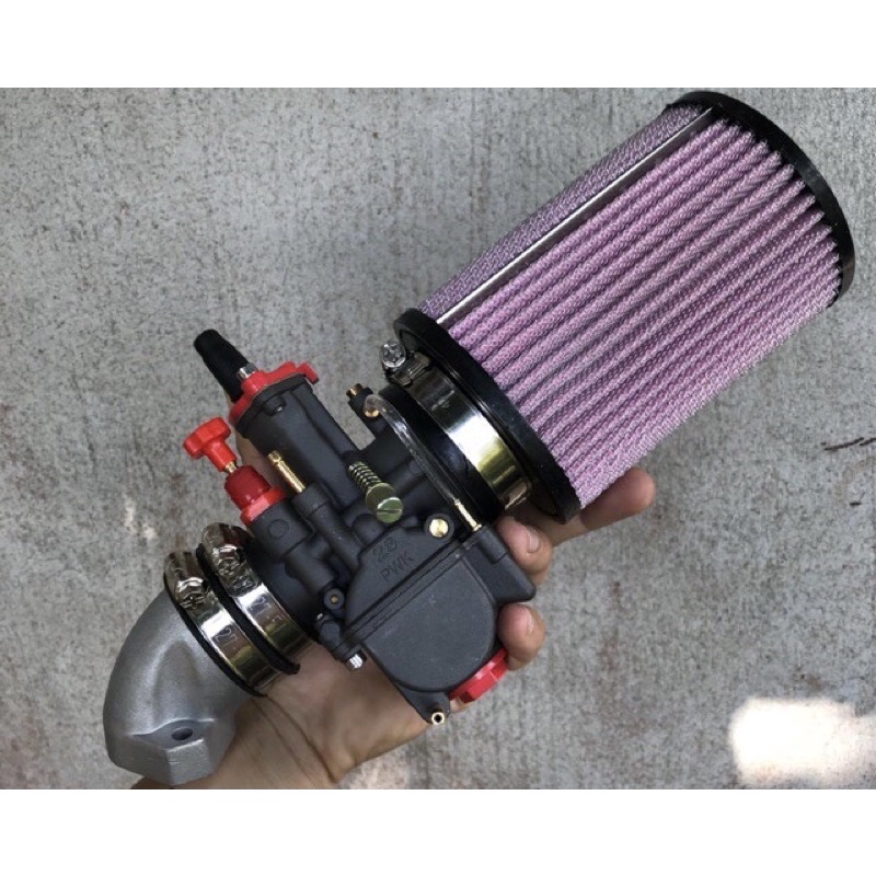 Lọc gió trụ KN 1280 - Pô e trụ K&N 1:1 ( tặng 3 đệm cao su )