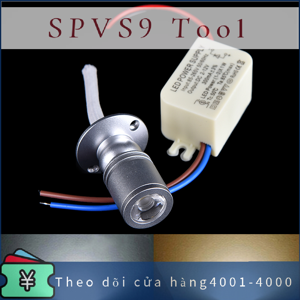 SPVS9 Tool Đèn rọi Mini 1W Đèn trần Led đèn âm trần chiếu sáng tủ