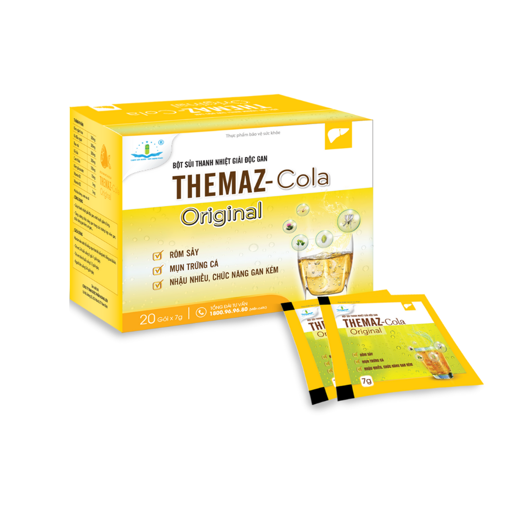 Bột sủi thanh nhiệt Themaz -Cola 20 gói