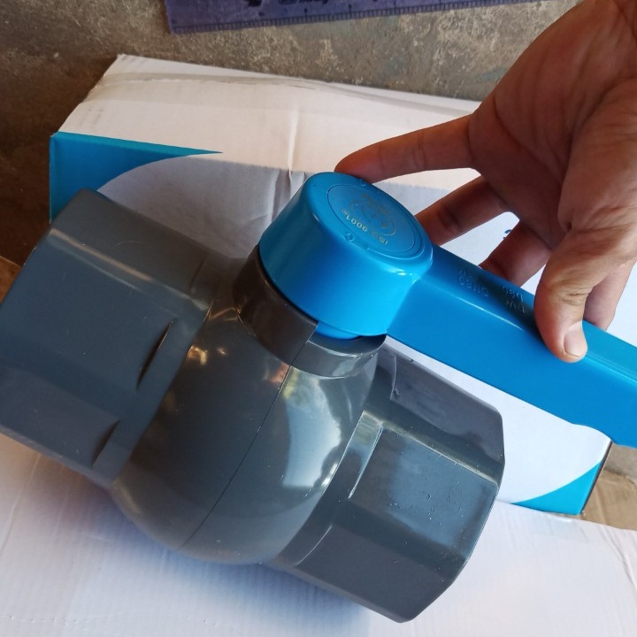 Lzd van bi nhựa pvc phi 90 taida, khóa nước phi 90 chinh hãng