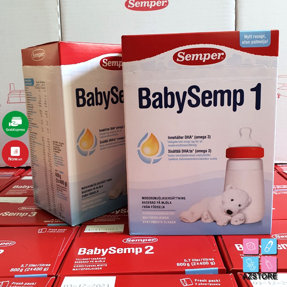 Sữa bột semper thụy điển 800g từ số 1-4