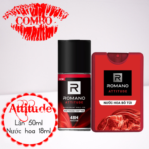 Lăn khử mùi Romano 50ml Kèm Nước Hoa 18ml