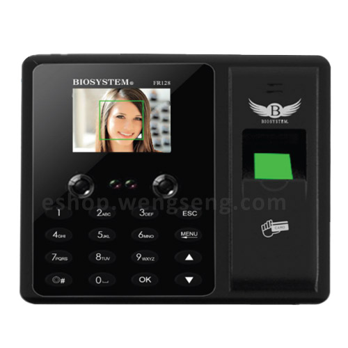 BIOSYSTEM FACE RECOGNITION TIME ATTENDANCE FR128 WIFI - Face, Finger ...
