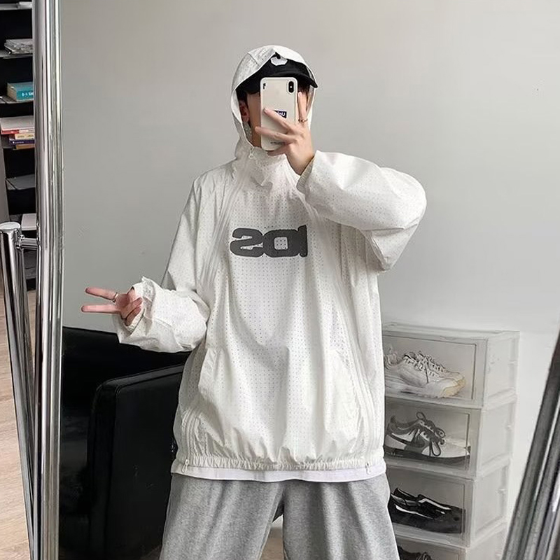 SUPEEON丨Summer double zipper hooded thin coat outdoor sunshade mesh breathable quick-drying jacket for men and women