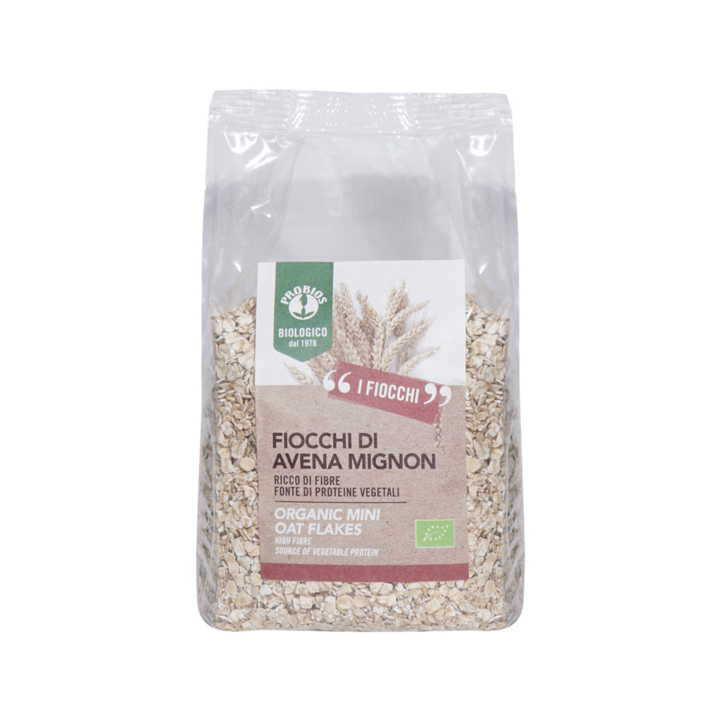 Yến mạch nguyên cám hữu cơ cán vụn Sottolestelle/ Probios Organic Small Whole Oat Flakes 500g