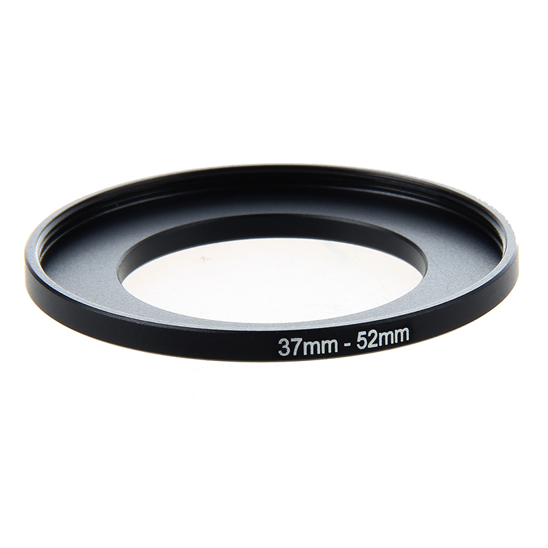 Camera Lens Filter Step Up Ring 37mm to 52mm Adapter Black