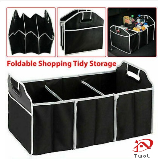 TwoL Foldable Collapsible Car Boot Storage Box Heavy Duty Tidy Tool