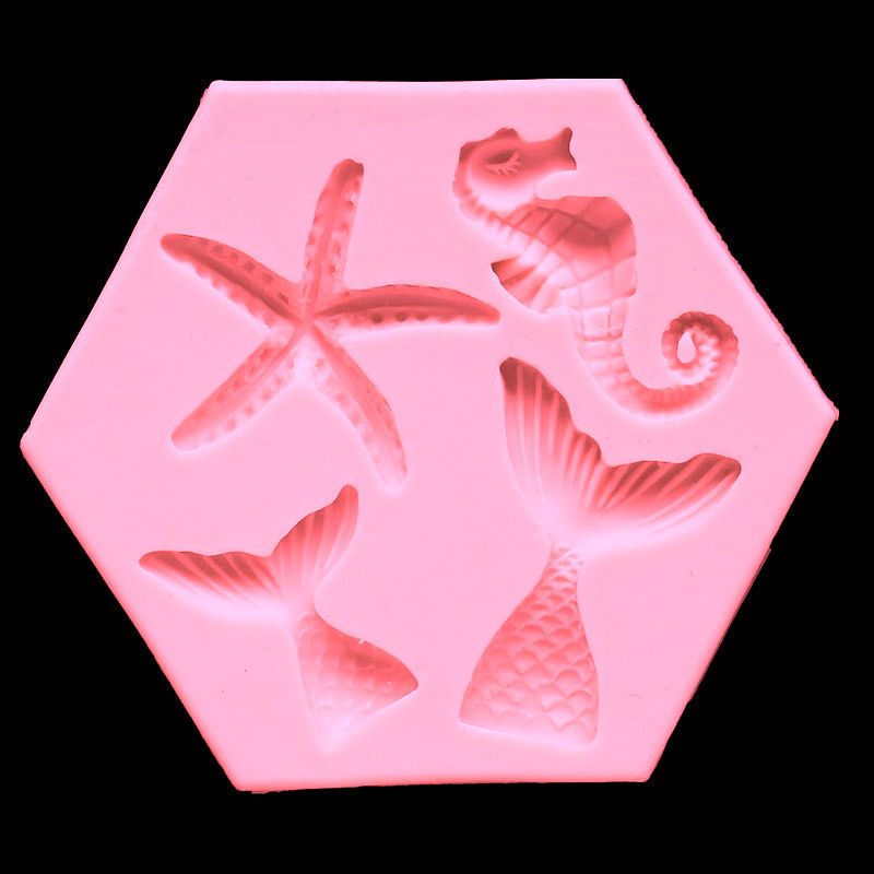 Mermaid%20Starfish%20Seahorse%20Shaped%20Silicone%20Fondant%20Cake%20Decorating%20Resin%20Molds%20ZHIXING%20-%20Image%204