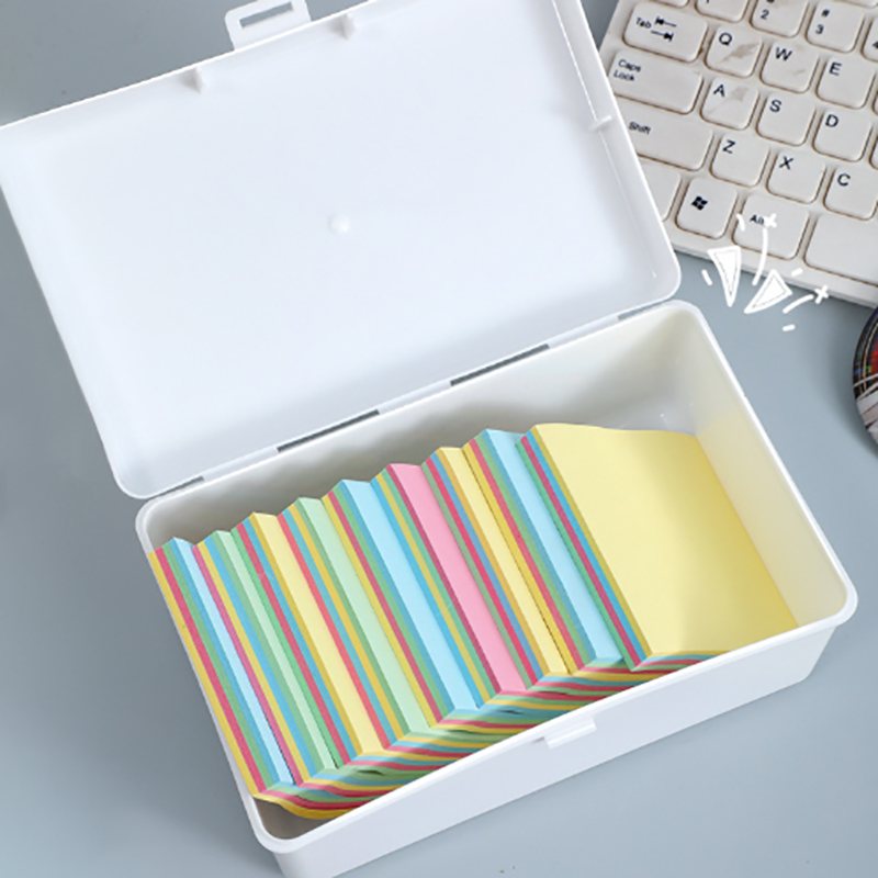 New Transparent Plastic Storage Box Photocards Small Card Storage Box Desk Organizer Box Classification Box Stationery. 