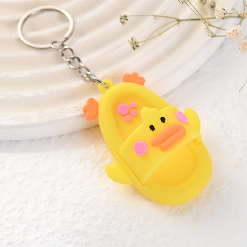 Móc khóa dép hình con vật cute