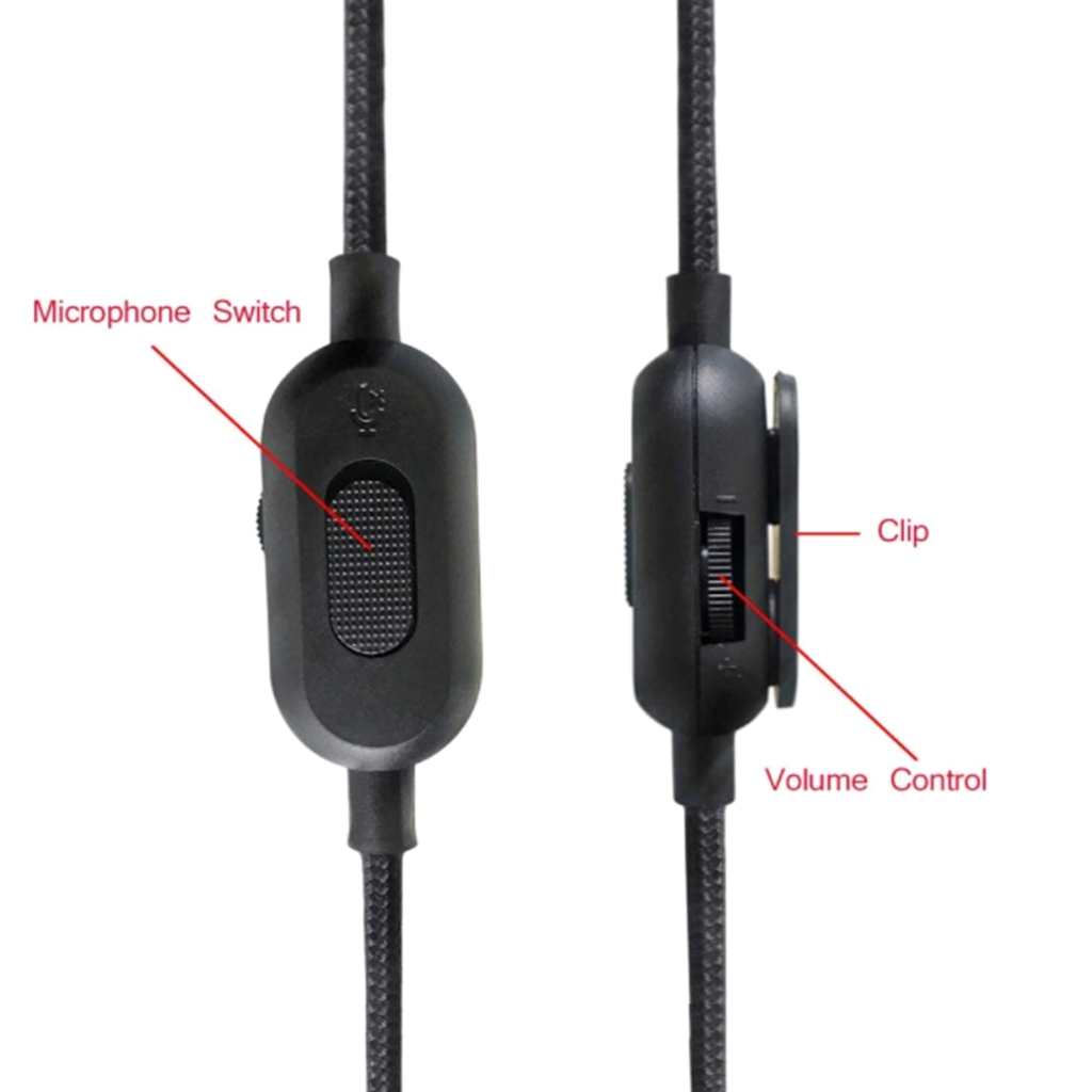 Convenient Replacement Cable for G433/G233 Gaming Headphones Volume Control Cord