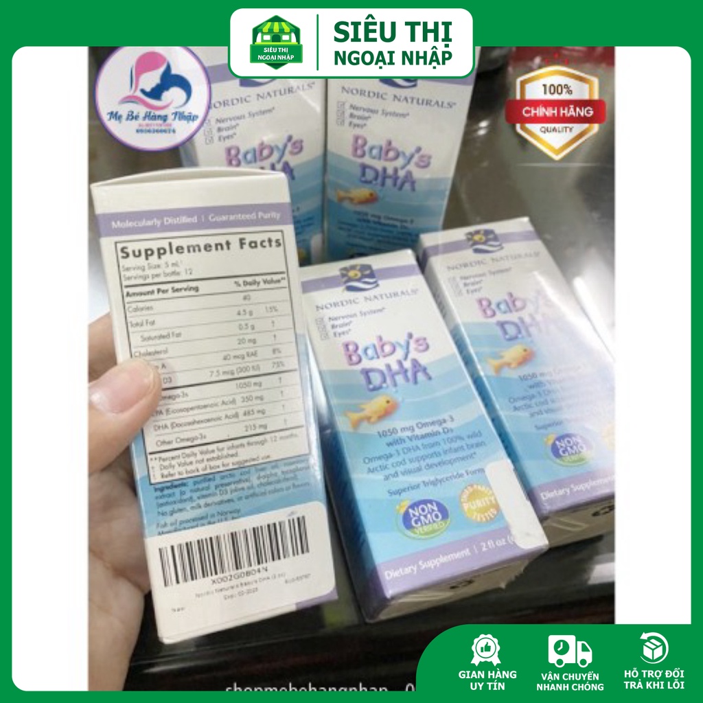 Baby DHA Drop,Bổ sung Omega3 và Vitamin D3 cho trẻ