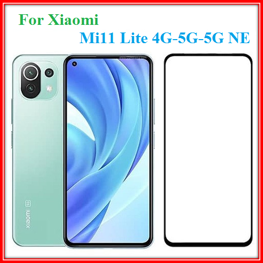 Kính cường lực xiaomi mi 11 lite 4g, mi11 lite 5g, mi 11 lite 5g ne - kính cường lực full màn mi 11 lite 4g, mi11 lite 5g, mi11 lite 5g ne