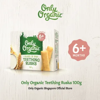 only organic baby teething rusks 100g