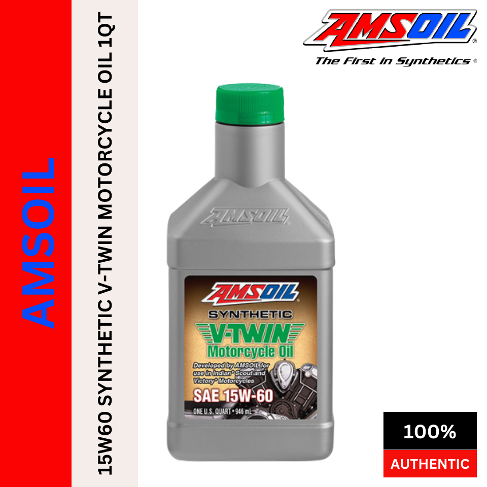 Original AMSOIL 15W60 SYNTHETIC V-TWIN MOTORCYCLE OIL 1QT | Lazada