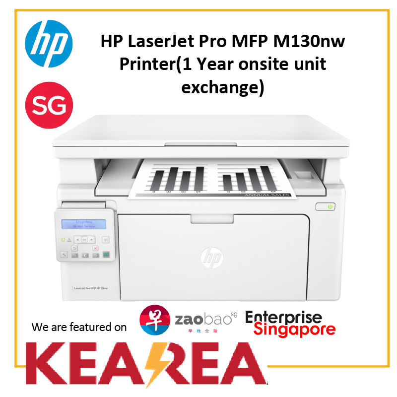 Hp Laserjet Pro Mfp M130nw Printer 1 Year Onsite Unit Exchange