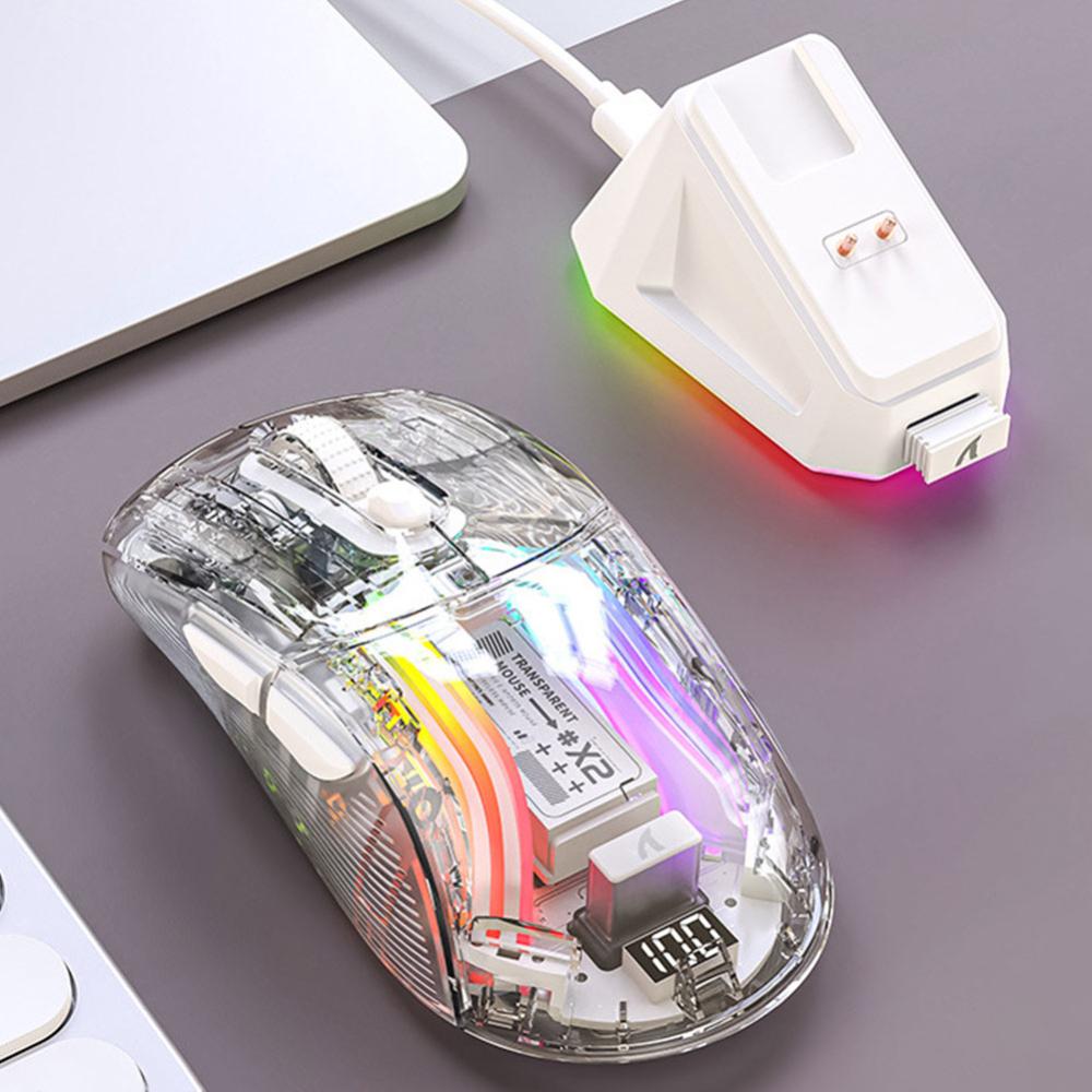 Chuột chơi game không dây Lighting RGB 3 chế độ chuột có dây Bluetooth tương thích 5.0/2.4G/USB-C cho máy tính xách tay Máy tính để bàn