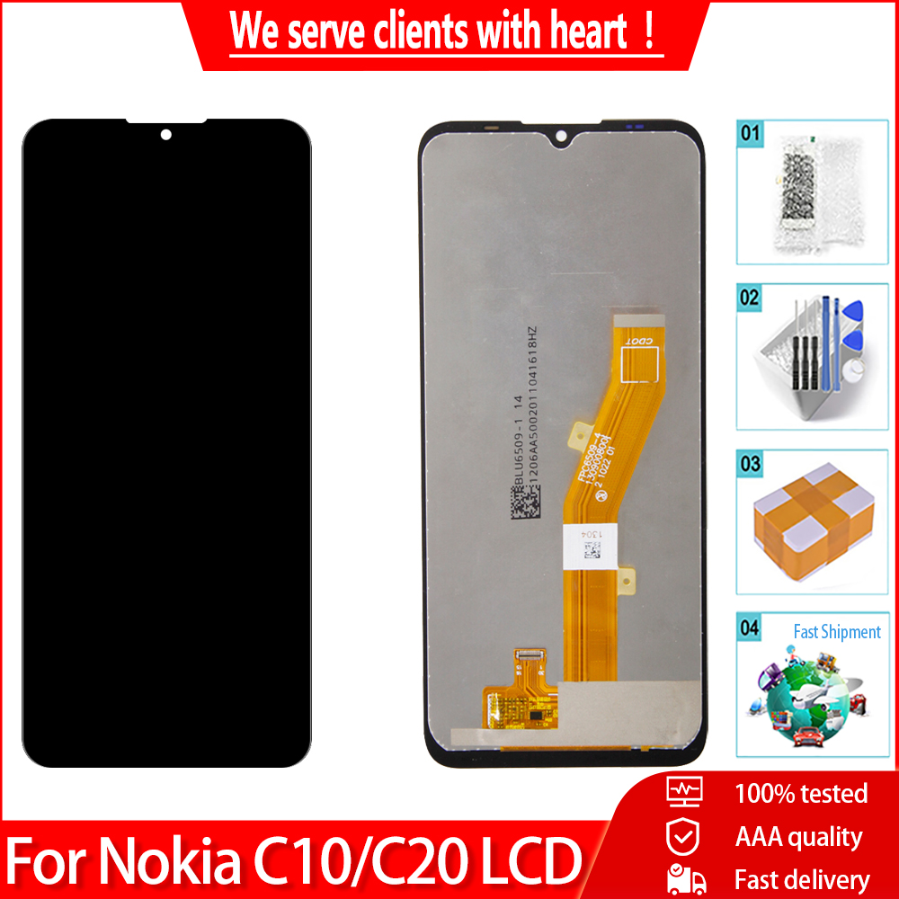 Myxiu original for nokia c10 c20 lcd display ta-1342 ta-1339 ta-1348 ta-1352 ta-1356 lcd touch screen digitizer assembly replacement