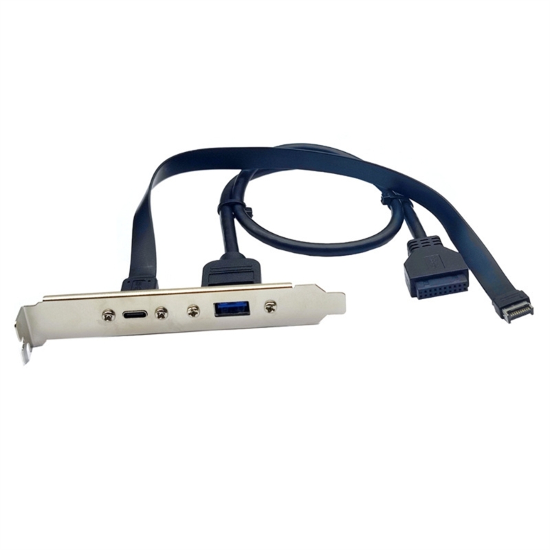 Usb3.2 Usb 3.2 Front Panel Header Type-E Type E To Usb-C Type-C C Female Extension Cable With Panel Mount Screw
