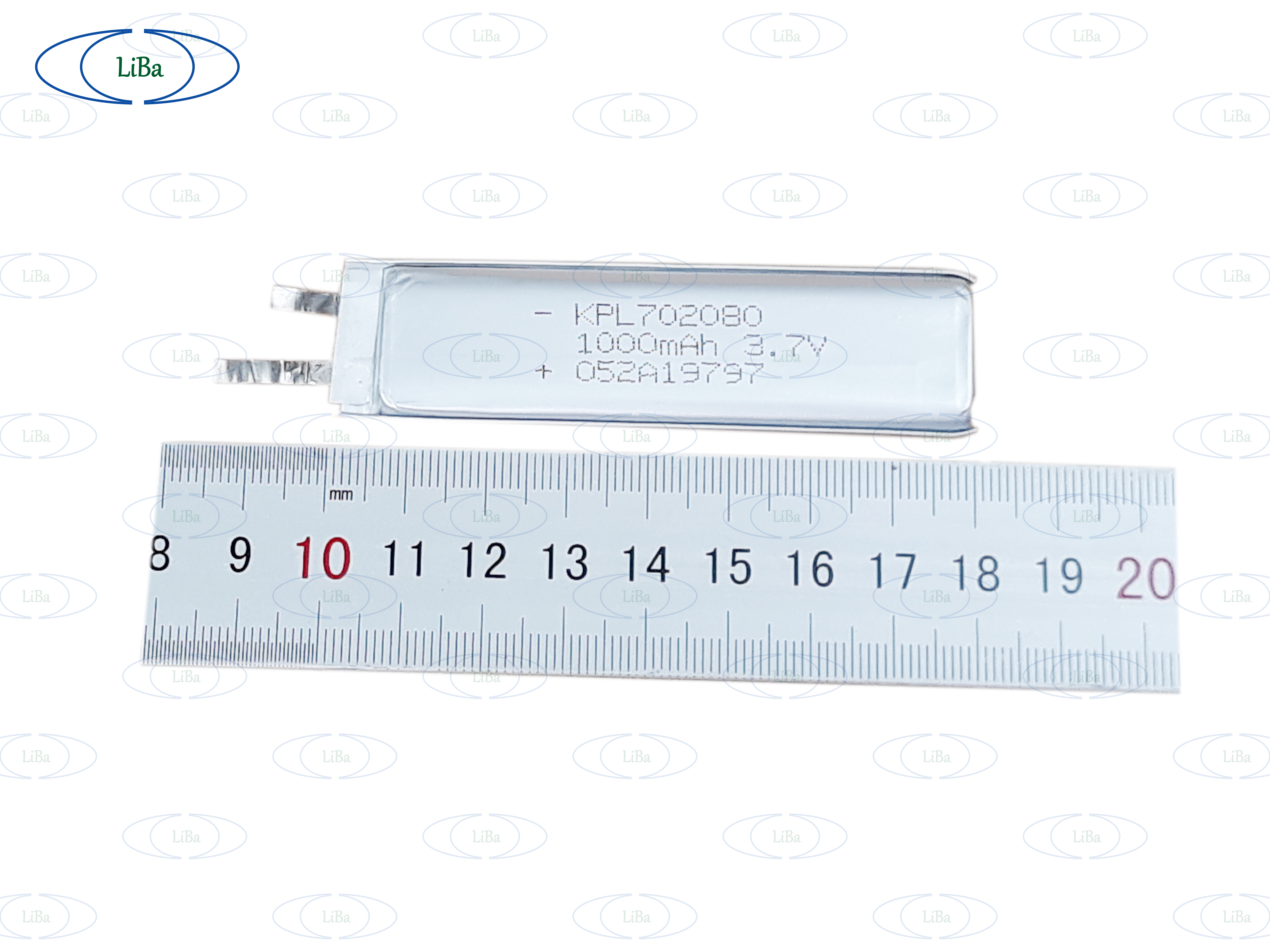 Pin lithium polyme 3.7v 1000mah 7x20x80 mm _ liba