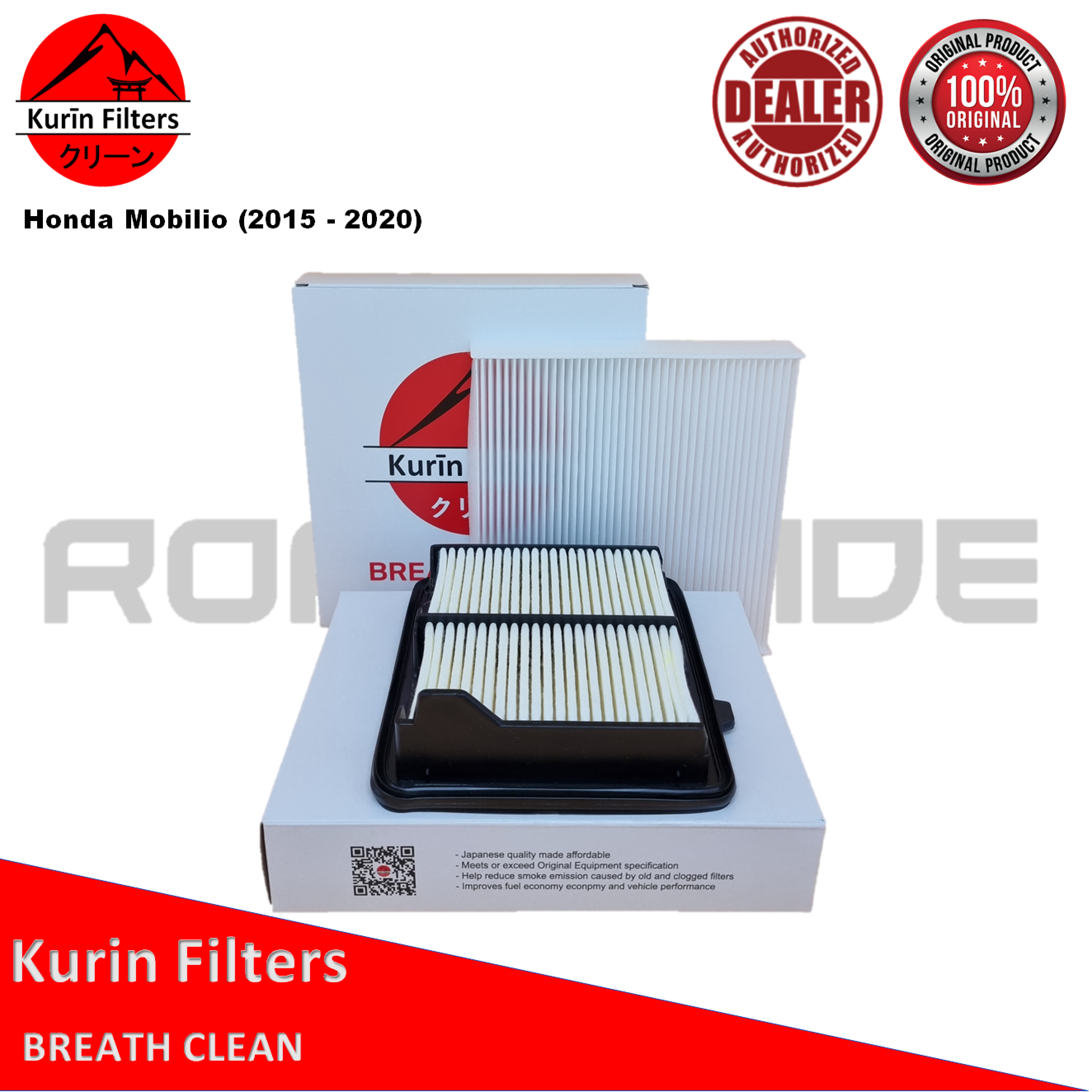 KURIN Combo Filters (Air & Cabin) for Honda Mobilio (2015 2020