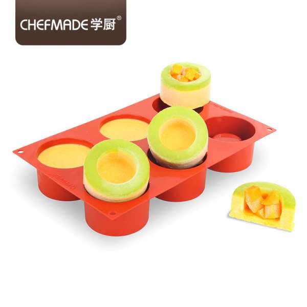 Chef Made Đa Chức Năng Platinum Silicone Không Dính Meike Lồi Dưới 6 THẬM CHÍ Băng Cốc Khuôn Bánh Nhập Khẩu Ý