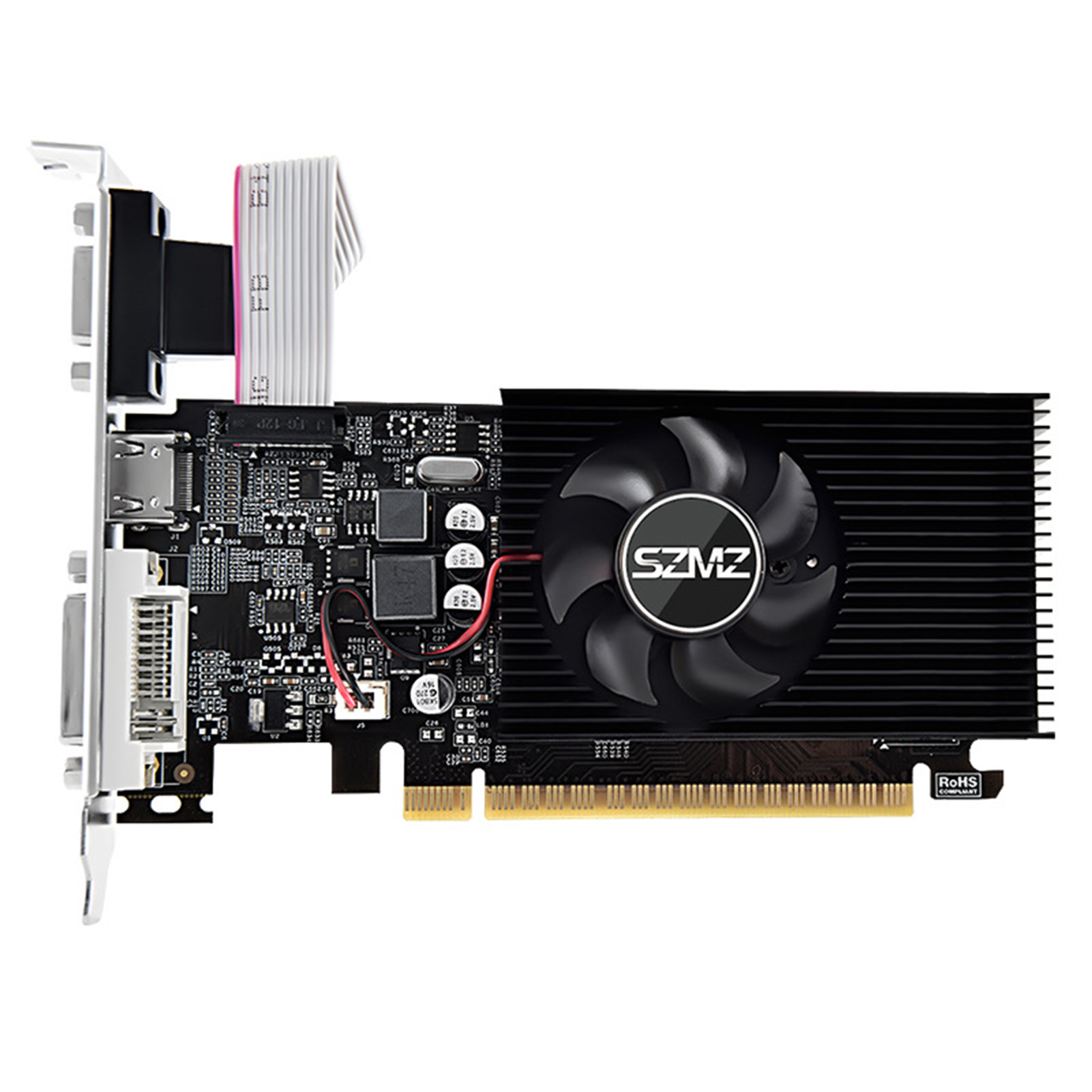 Graphics Card with No Freeze Graphics Card with Fan Enhance Your Gaming Experience with Gt730 Graphics Card 4g Gddr3 128-bit Vga Dvi Hdmi-compatible Perfect for Desktop Pc Gaming