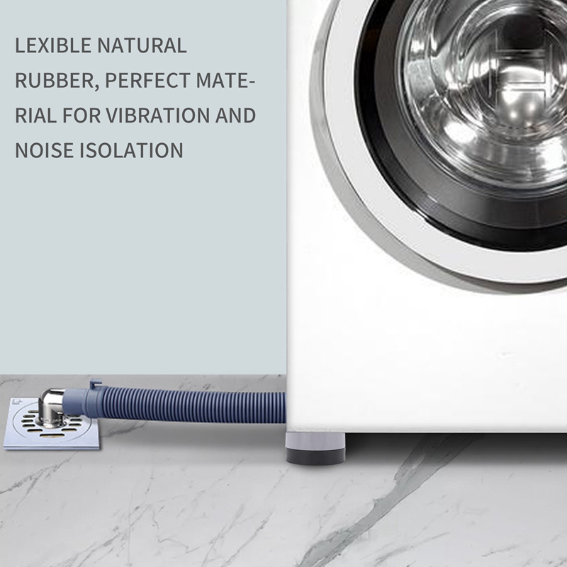 LKPCIGCXM%204%20Pcs/Set%20Anti-Vibration%20Pads%20Rubber%20Noise%20Reduction%20Vibration%20Anti-Walk%20Foot%20Mount%20for%20Washer%20and%20Dryer%20Adjustable%20Height%20Washing%20Machine%20Mat%20(Blue)%20-%20Image%208