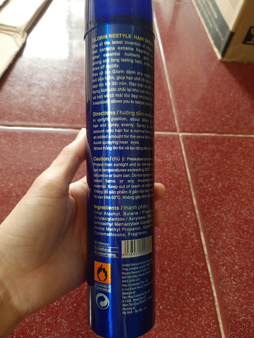 Keo Xịt Tóc Giũ Nếp GLORIN 420 ml