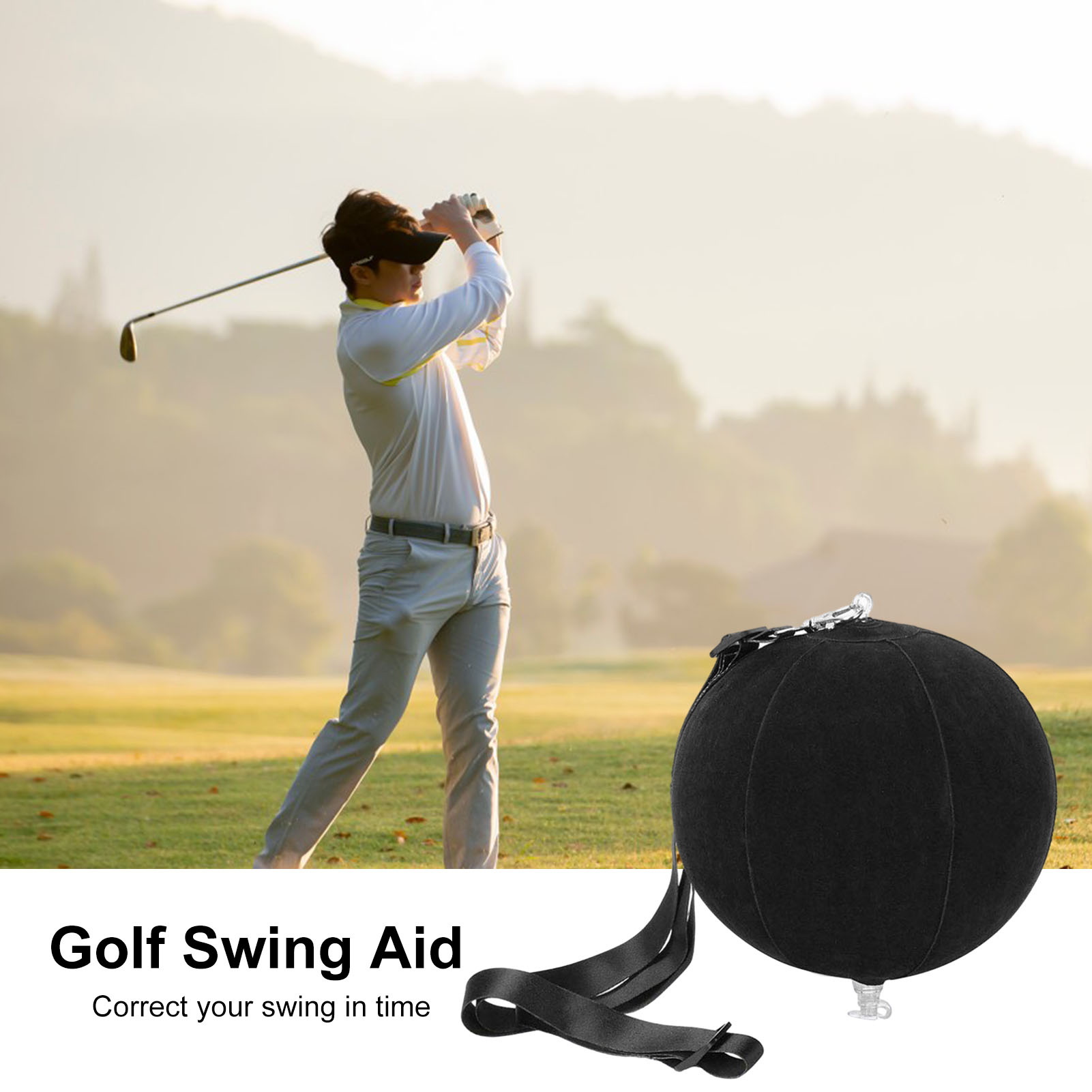 Golf Golf Training Inflatable Ball Improve Your Golf Swing with Inflatable Trainer Quick and Easy Posture Correction Practice Aid with Pump Perfect for Golfers of All Levels
