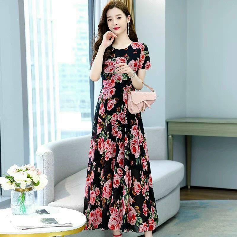 Đầm maxi hoa dáng dài tiểu thư xinh đẹp